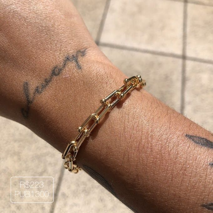 Pulseira Inspiração Tiff Lisa Dourada